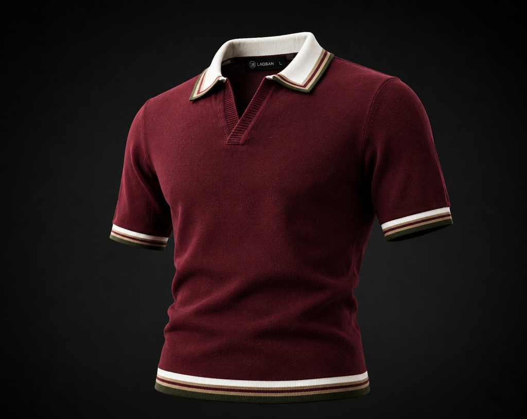 Mehroon Half-Sleeve Polo