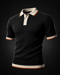 Black Half-Sleeve Polo