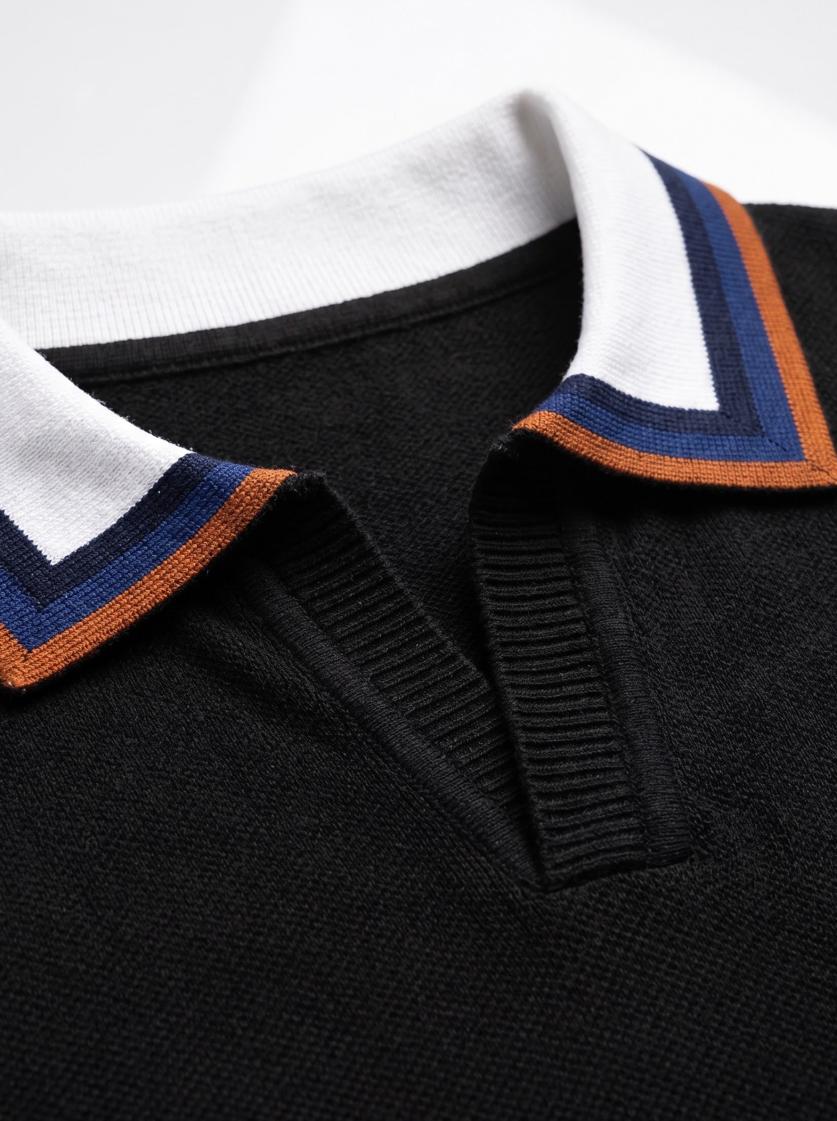 Black Knit Polo