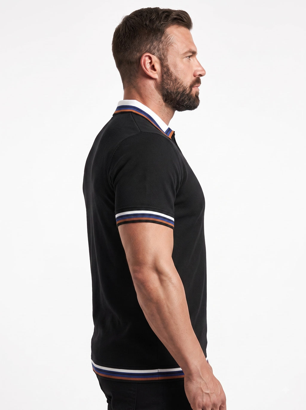 Black Knit Polo