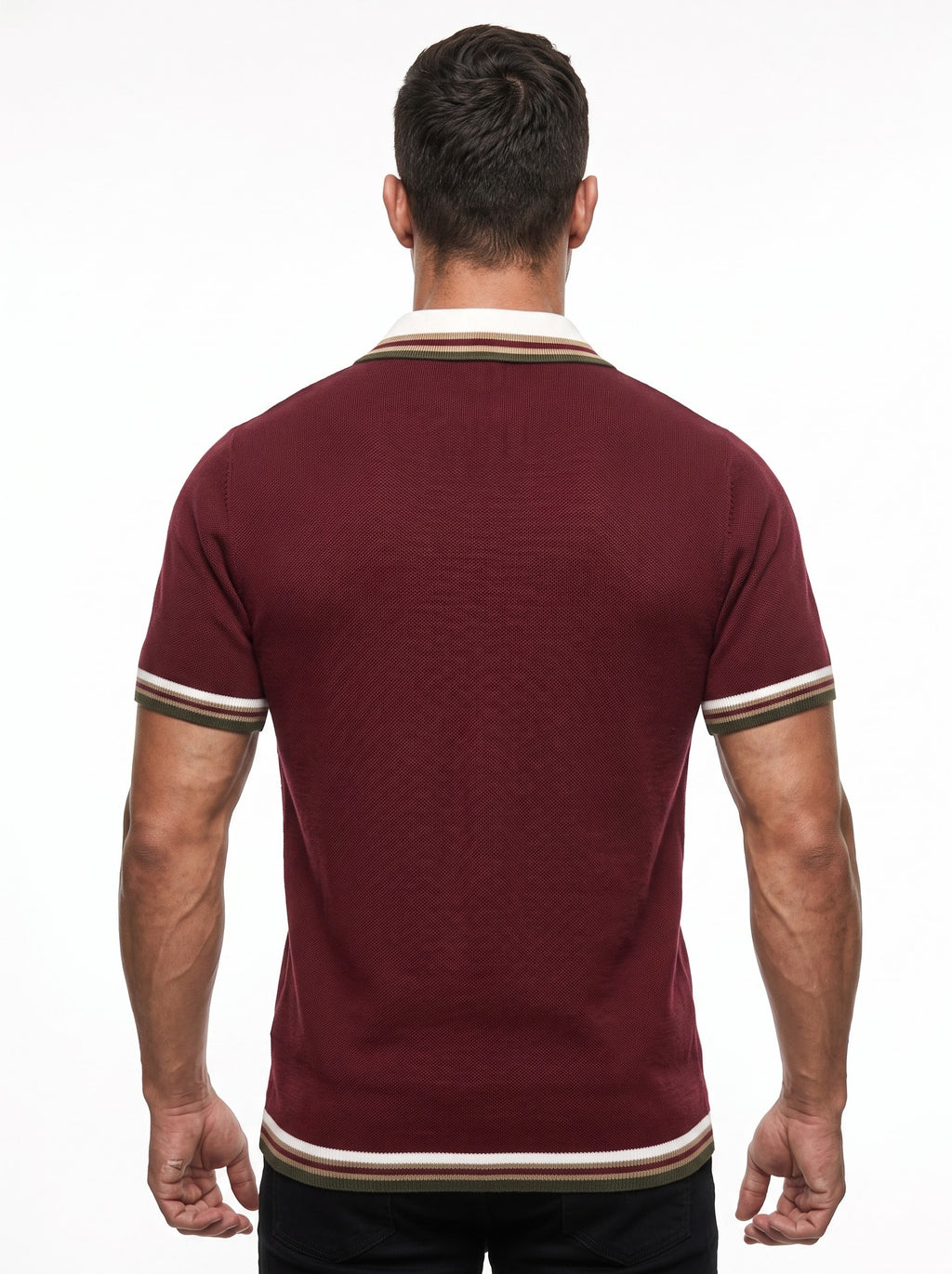 Mehroon Half-Sleeve Polo