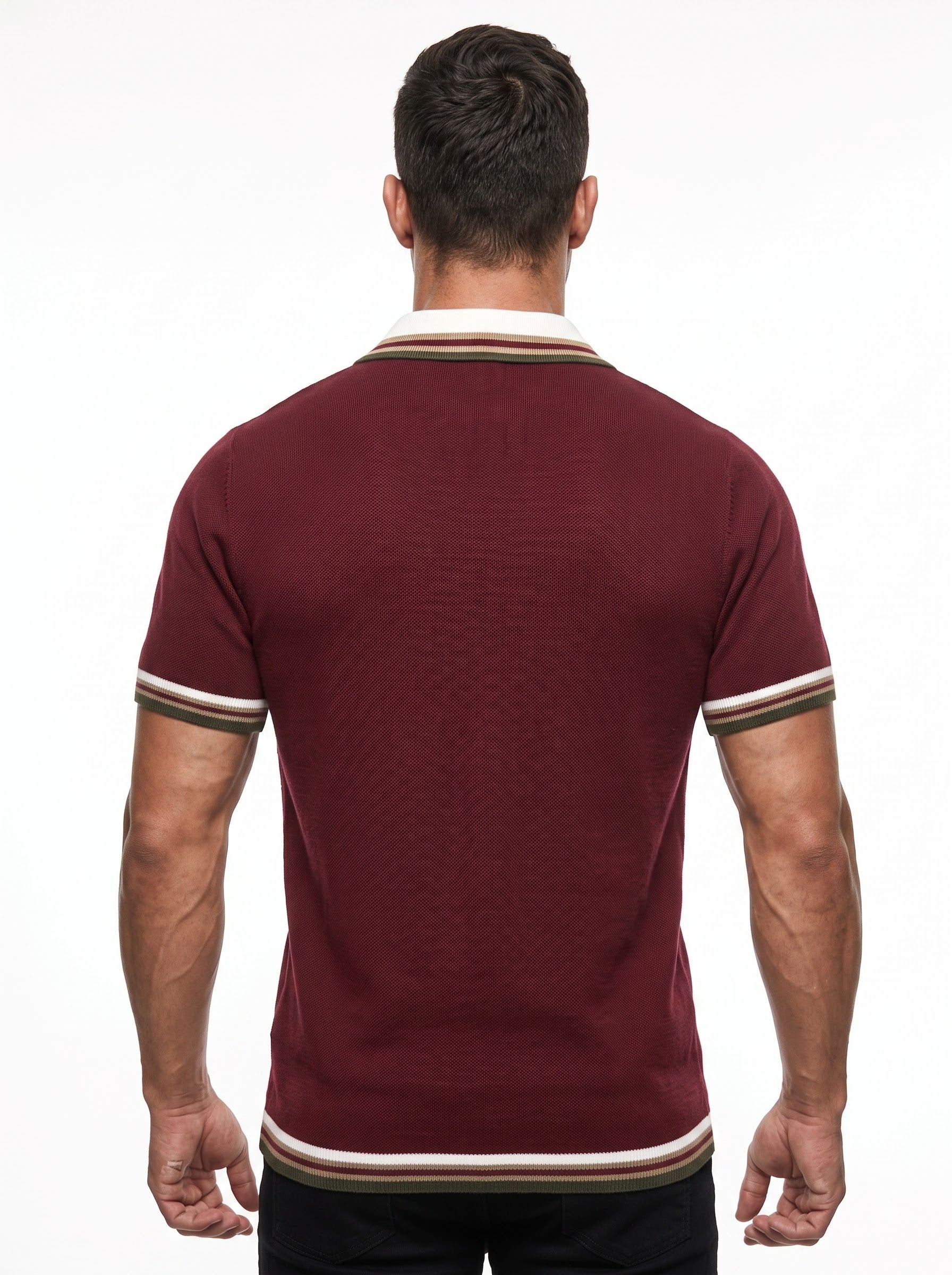 Mehroon Half-Sleeve Polo